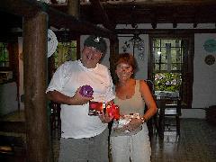 Carlos and Carmen at the beachhouse in Ubatuba