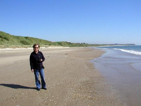 Beach where Saving Private Ryan was filmed just north of Wexford. Ignore the lady in the picture I have no idea who it is