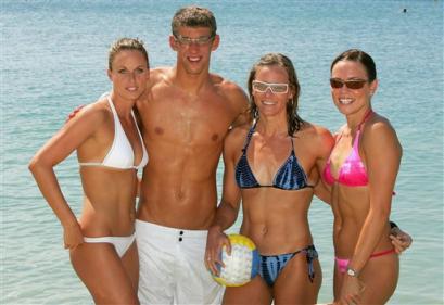 Michael Phelps and the Girls of the Olympics